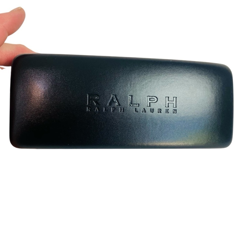 Ralph Lauren Hard Clamshell Black Embossed Sunglasses Case